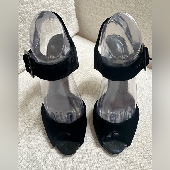 Pierre Hardy Black Velvet Patent Buckle High Heel Stiletto EU40 (US8.5/9) $975 - Picture 9 of 13
